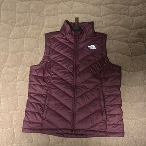 The North Face Maroon Puffer Vest